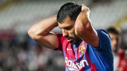 Barcellona, Sergio Aguero al capolinea: l’annuncio in lacrime