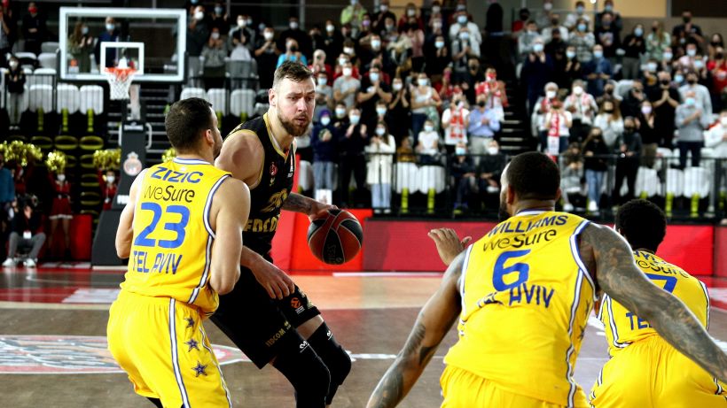 Eurolega: il Monaco batte il Maccabi