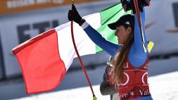 Pechino 2022: consegnato il tricolore a Sofia Goggia