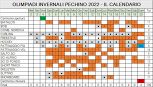 Calendario di tutte le gare delle Olimpiadi invernali di Pechino 2022