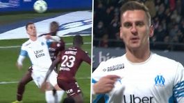 Milik eroe del Marsiglia: rovesciata da urlo per battere il Metz