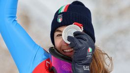 Pechino 2022, Goggia argento in discesa. Le foto