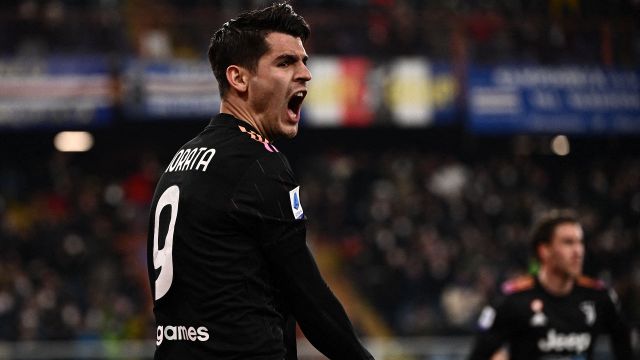 La Juventus non si ferma più: 3-1 alla Sampdoria, doppietta di Morata