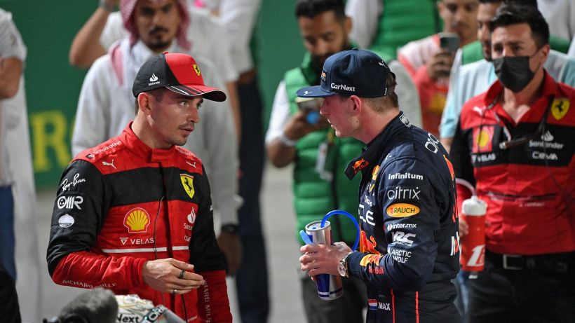 F1, delusione Ferrari: Leclerc si rammarica, Verstappen lo stuzzica