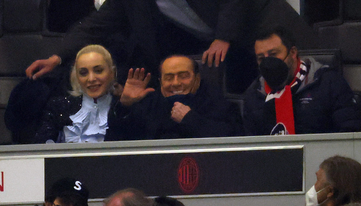 Milan: riappare Berlusconi con Salvini dopo le nozze con Marta Fascina
