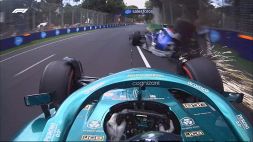 F1 Gp Australia: che botto tra Latifi e Stroll. A muro Alonso e Vettel