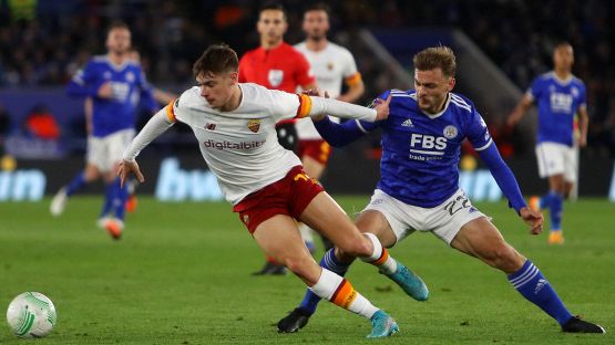 Conference League 2021-2022: Leicester-Roma 1-1, le foto