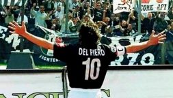 Del Piero ricorda il 5 maggio e la beffa all'Inter, tifosi Juve in delirio