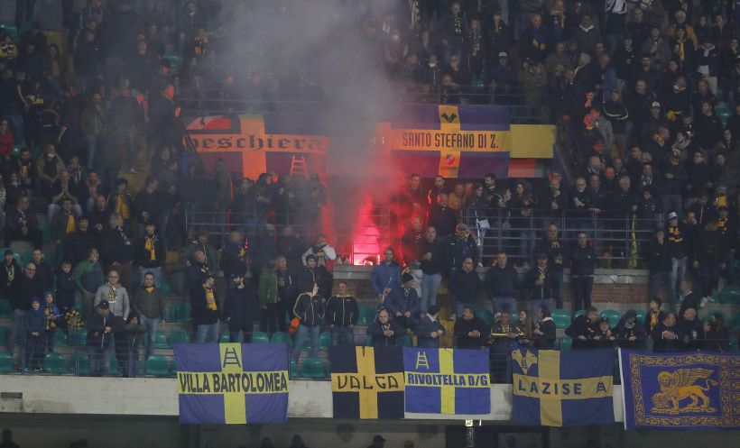 Verona-Milan: il messaggio dei tifosi gialloblù scatena la polemica