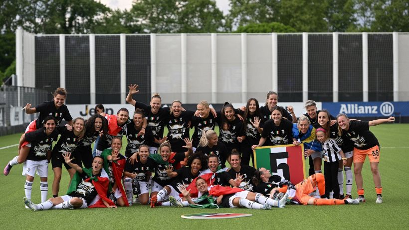 Juventus femminile campione d'Italia per la quinta volta consecutiva