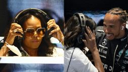 F1 Miami: c'è Michelle Obama ai box, la reazione di Lewis Hamilton