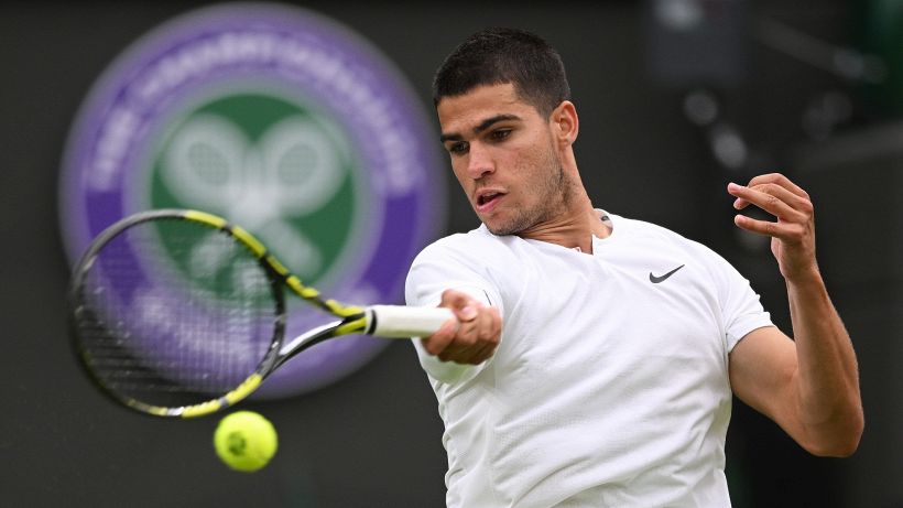 Wimbledon: tutta la serenità e la concentrazione di Alcaraz