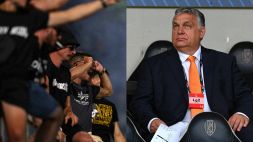 Italia-Ungheria: premier Orban allo stadio, ultras neri e disordini fuori