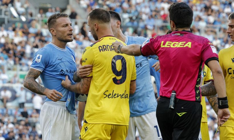 Lazio, Immobile, gioia e critiche: il suo labiale all'arbitro Massimi fa discutere