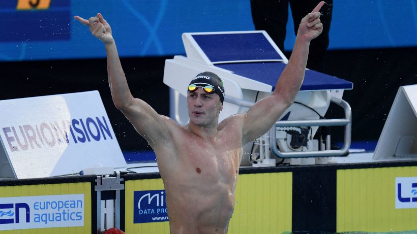 Europei nuoto: Martinenghi d'oro con record italiano nei 50 rana! Argento a Cerasuolo
