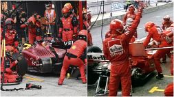 Gp Olanda: Sainz, manca una gomma al box Ferrari. Il precedente con Irvine. Foto