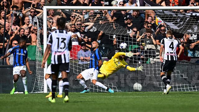 Serie A, l'Inter cade alla Dacia Arena: Udinese prima in classifica