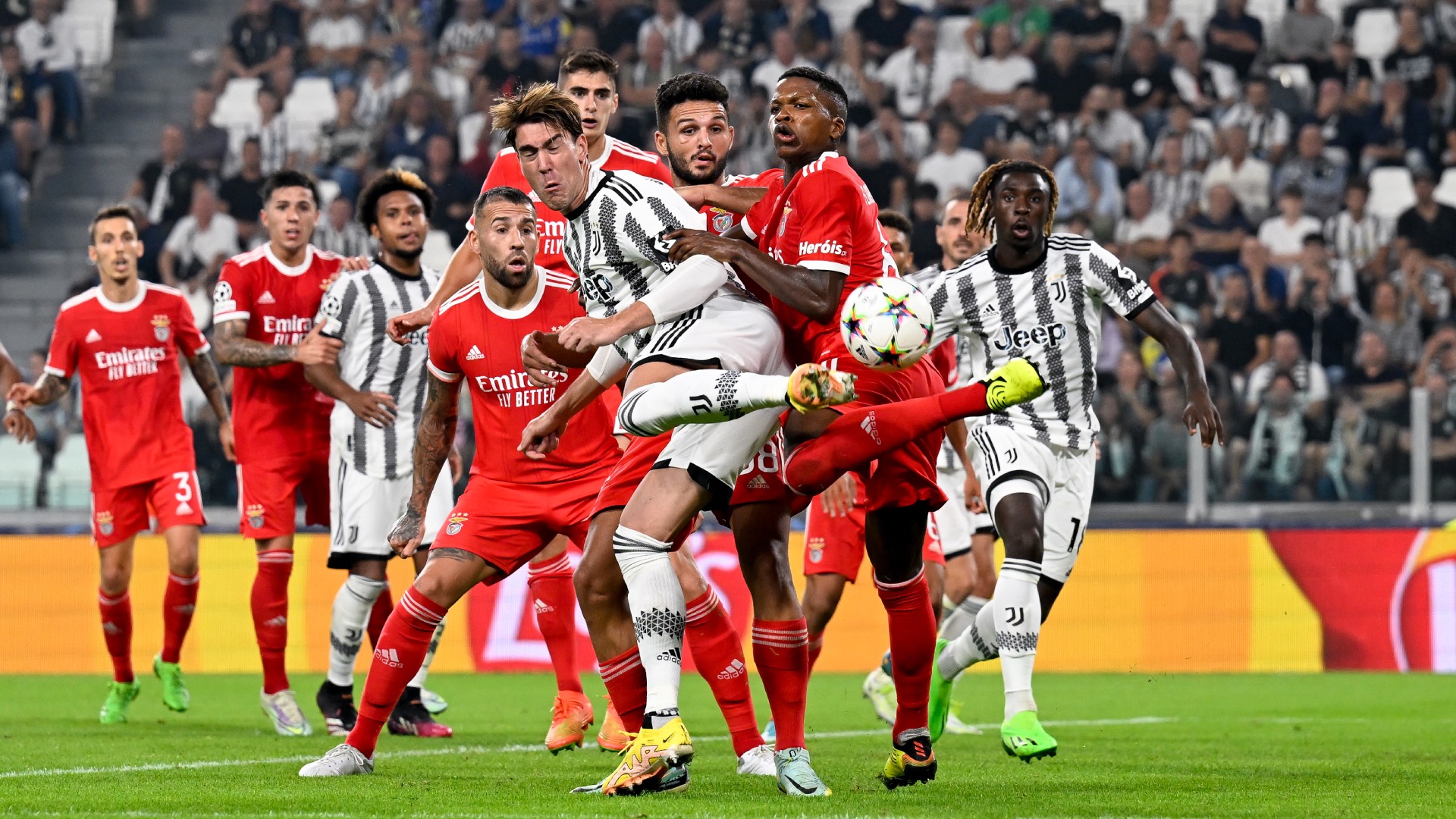 Champions League 2022-2023, Juventus-Benfica 1-2: le foto
