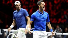 Laver Cup, Berrettini e Djokovic vincono il doppio!