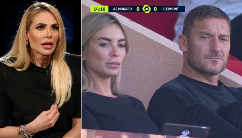 Totti e Noemi Bocchi non si nascondono più: in tribuna vicini, la strategia del silenzio di Ilary (che si gode la domenica con Isabel)