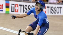 Mondiali Parigi 2022, Scratch: medaglia d'oro per Martina Fidanza