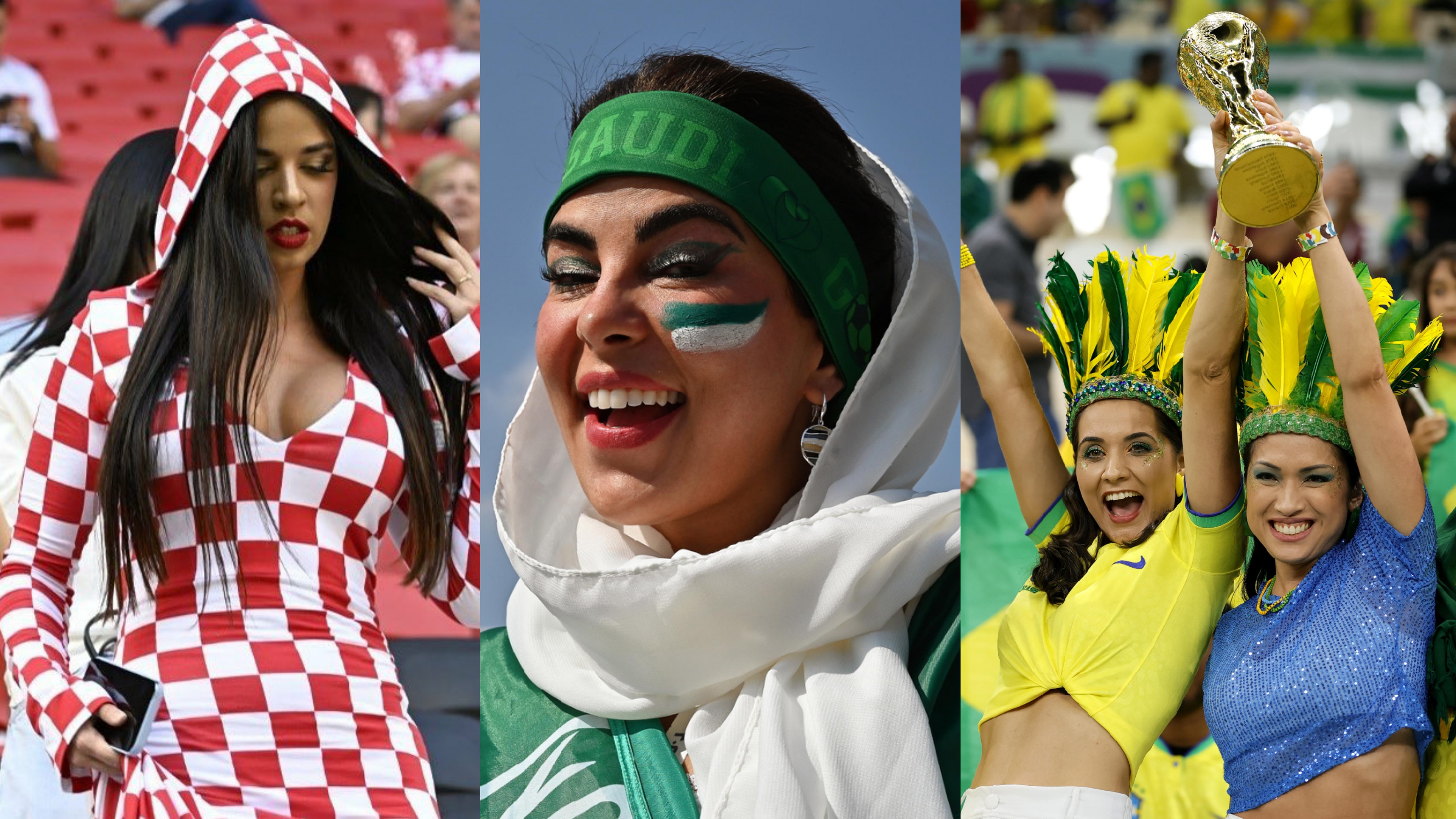 Mondiali Qatar 2022: le tifose più belle, scoppia la polemica sull'outfit della fan croata