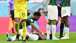 Mondiali Qatar 2022, Argentina-Arabia Saudita: la ginocchiata violentissima che ha colpito Al-Shahrani