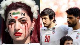 Mondiali Qatar 2022: i giocatori dell'Iran costretti a cantare l'inno, tensioni e proteste sugli spalti