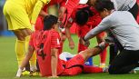 Mondiali Qatar 2022, Uruguay-Corea del Sud: Kim cade male e si tocca il polpaccio