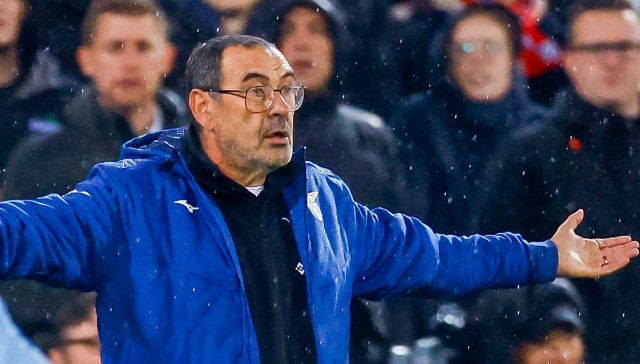 Lazio ko, addio Europa League: furia Sarri per il gol della condanna