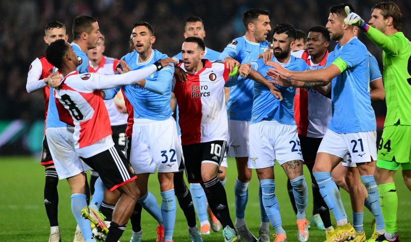 Europa League, Feyenoord-Lazio la moviola: Focus sul gol degli olandesi