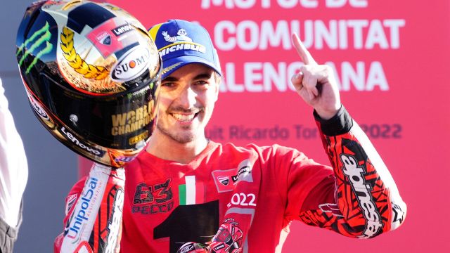 MotoGP, Bagnaia: “Il mio team, la Ducati, è stato fondamentale per la vittoria”