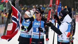 Biathlon, la Norvegia vince la staffetta in Germania