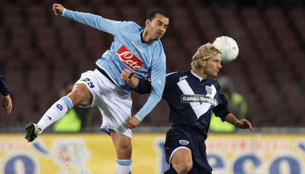 Cristian Bucchi con la maglia del Napoli