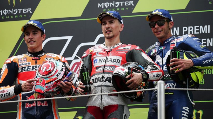 Jorge Lorenzo, bordate a Valentino Rossi e Marc Marquez