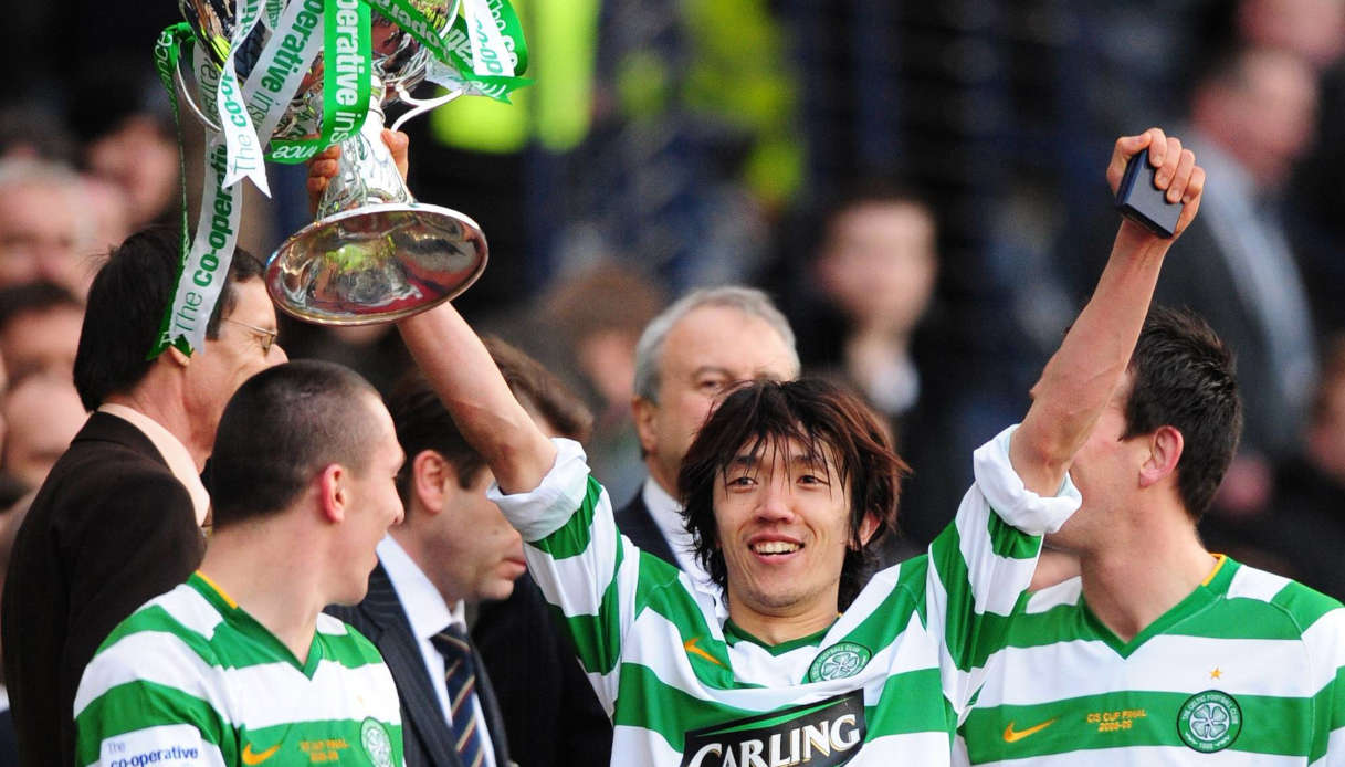 Shunsuke Nakamura con la maglia del Celtic