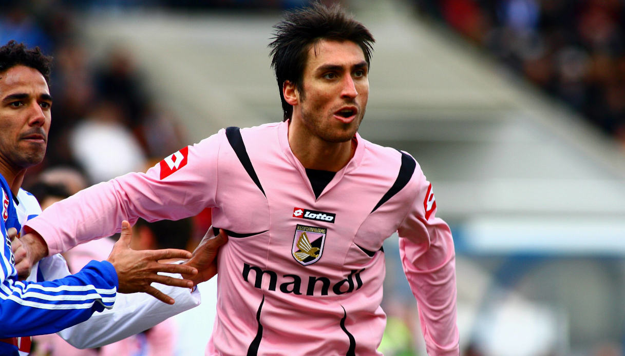 Andrea Caracciolo con la maglia del Palermo