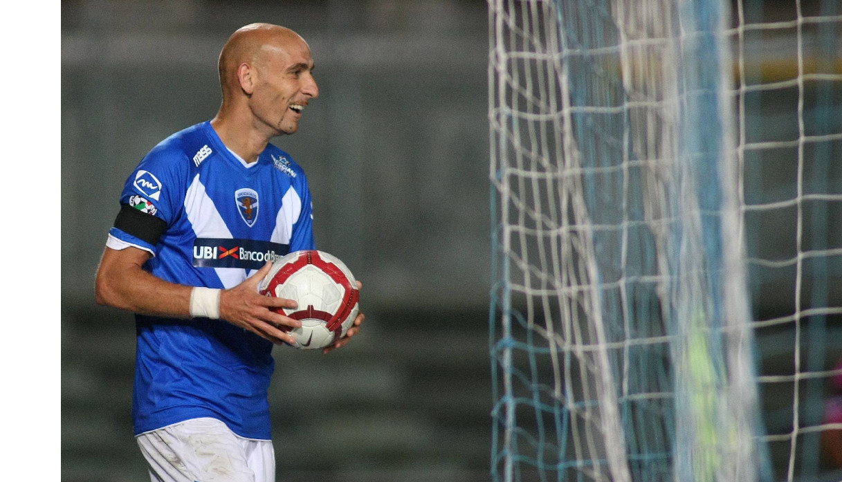 Davide Possanzini con la maglia del Brescia