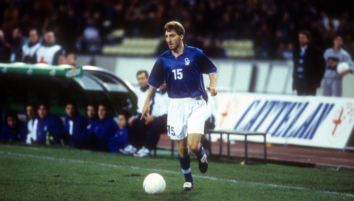 Jonathan Bachini con la maglia dell'Italia
