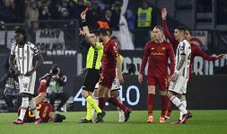 Roma-Juventus, moviola: Focus sui cartellini di Maresca e il rosso a Kean