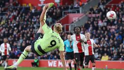 Haaland anche in rovesciata, il Manchester City sbanca Southampton