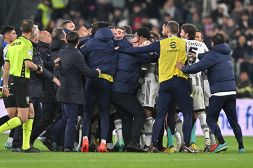 Juventus-Inter, rissa da Far West: Lukaku, Cuadrado e Handanovic, le foto della baraonda finale
