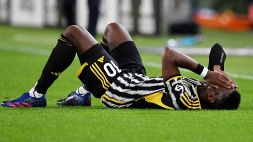 Juve-Cremonese: Pogba in lacrime, fuori per infortunio al 23'