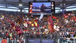 Roma, la grande illusione prima della rabbia all’Olimpico: le foto