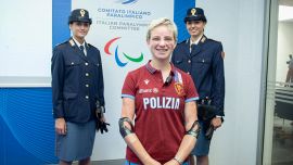 Bebe Vio, giuramento in Polizia con altri 12 atleti paralimpici
