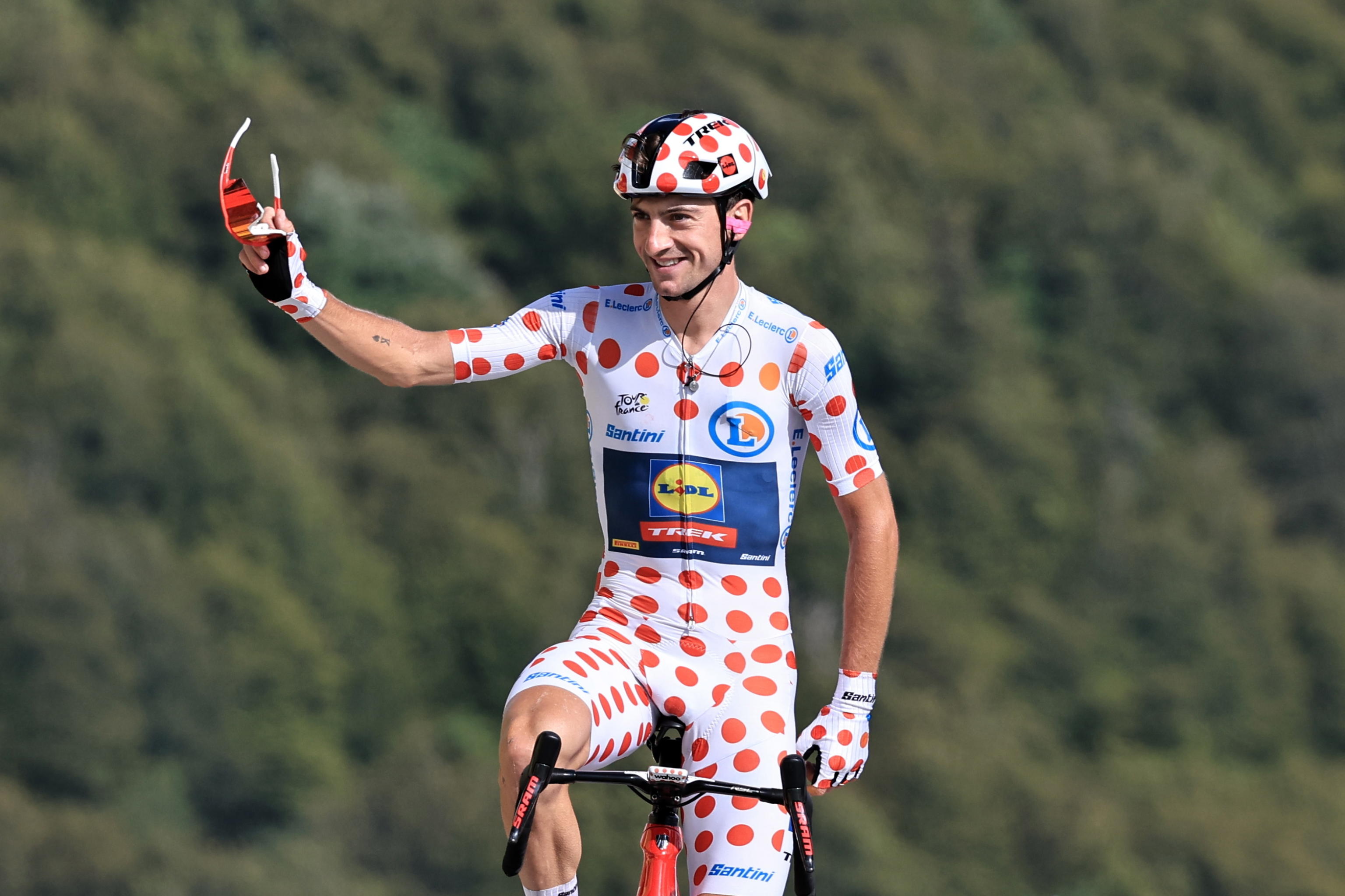 Ciccone maglia a pois al Tour de France Giulio entra nella Storia