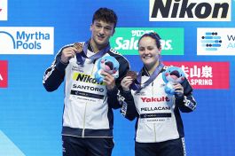 Mondiali Nuoto 2023, Pellacani e Santoro di bronzo nel sincro mixed dai 3 metri. Setterosa ai quarti di finale