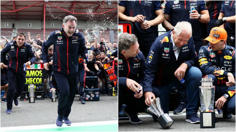 F1, la Red Bull recidiva: distrutto anche il trofeo di Spa, il video è virale