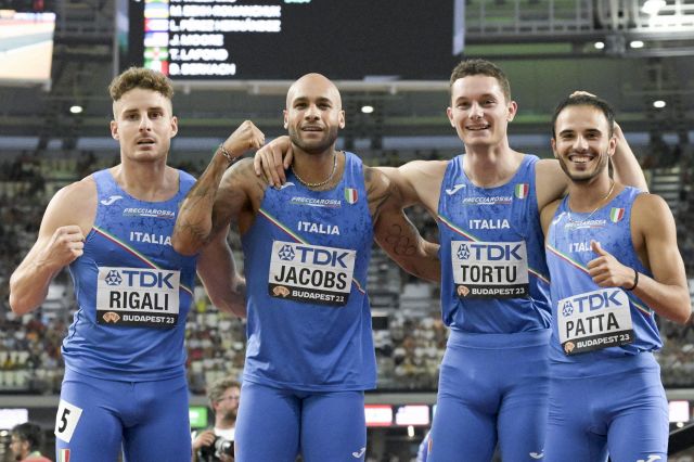 World Championships in Athletics 4x100 Italy: Rigali, Jacobs, Patta and Tortu for gold.  Beware USA and Jamaica.