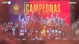 Mondiali donne, la festa delle campionesse spagnole a Madrid